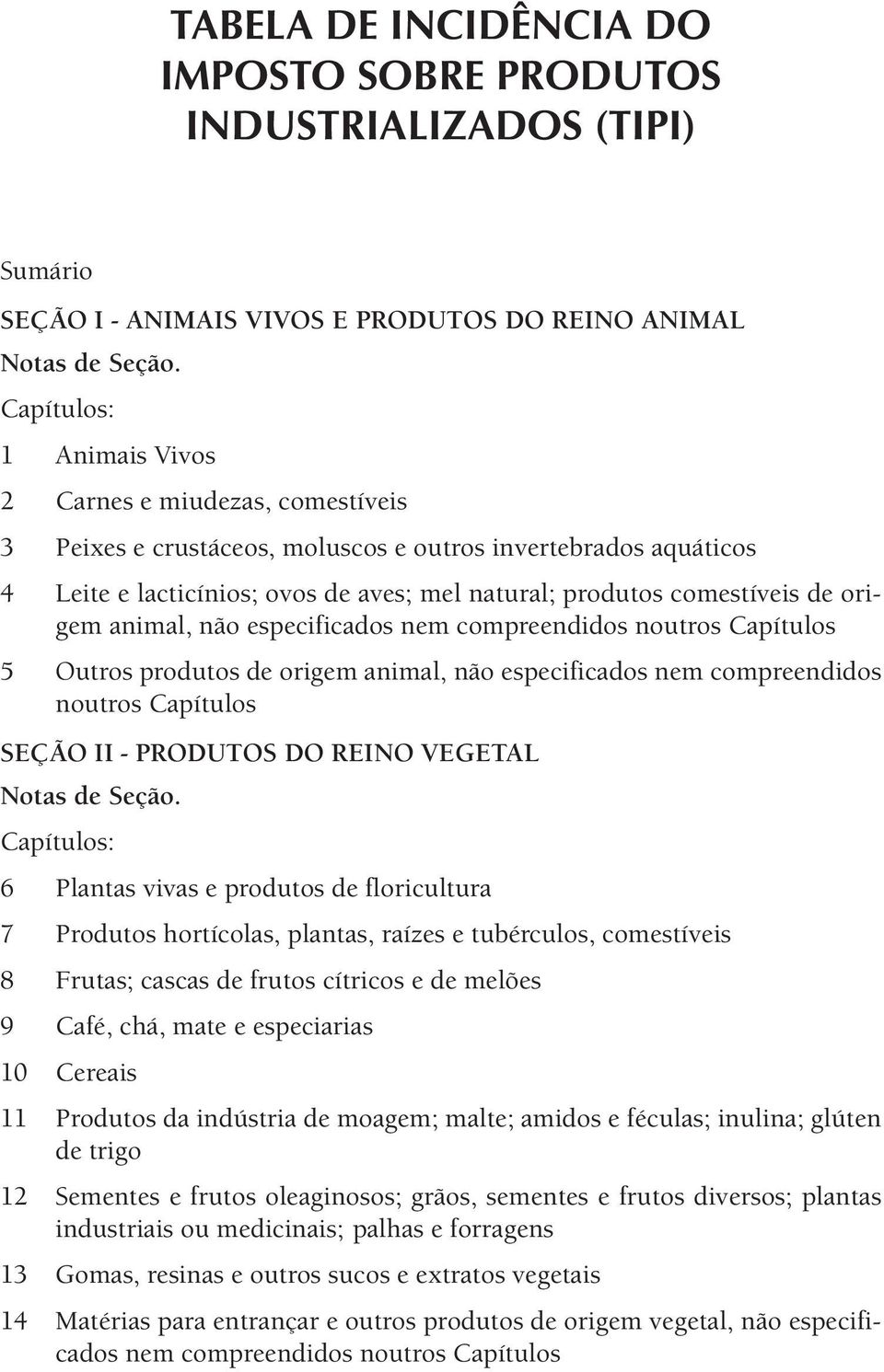 animal, não especificados nem compreendidos noutros Capítulos 5 Outros produtos de origem animal, não especificados nem compreendidos noutros Capítulos SEÇÃO II - PRODUTOS DO REINO VEGETAL Notas de