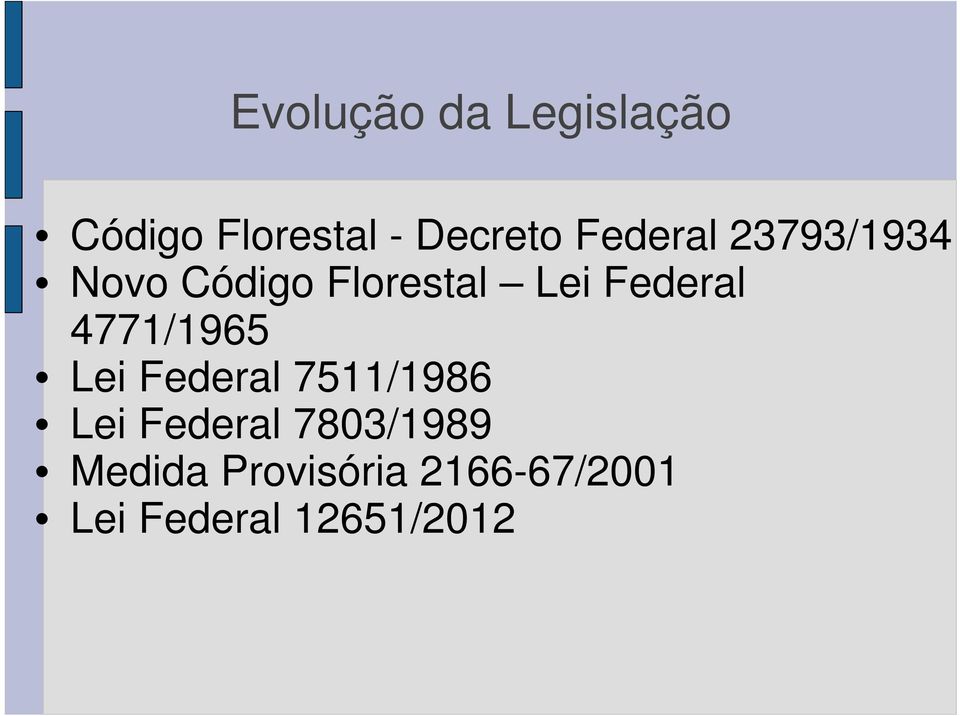 4771/1965 Lei Federal 7511/1986 Lei Federal