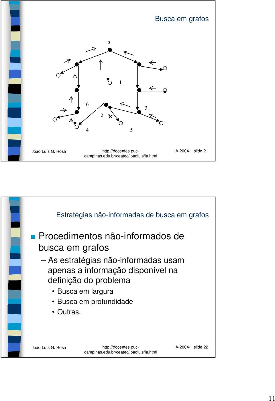 estratégias não-informadas usam apenas a informação disponível na definição