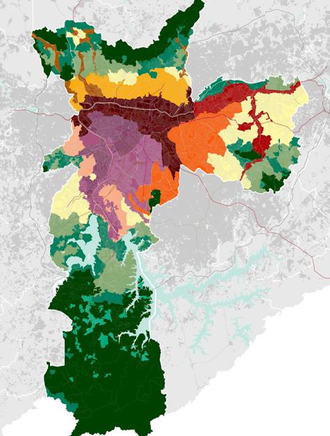 PERIMETROS DE QUALIFICAÇÃO AMBIENTAL QUOTA AMBIENTAL Foram definidos a partir das condicionantes ambientais existentes na cidade, em especial as relacionadas à drenagem urbana, ilhas de calor e