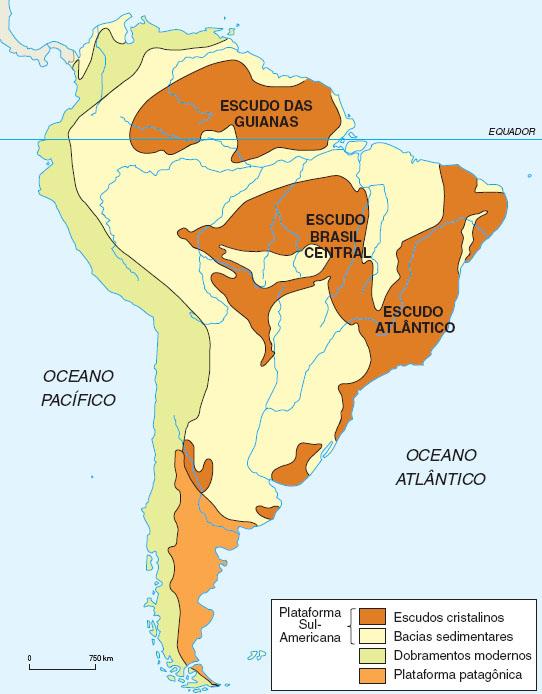 Estrutura geológica da América do Sul
