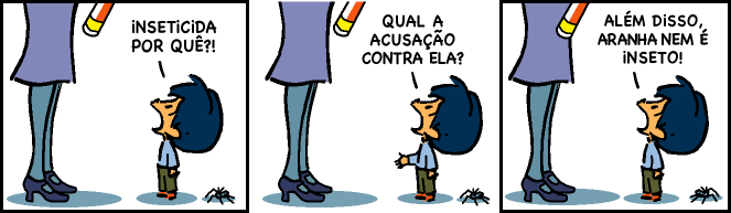 Aranhas possuem características que as definem como aracnídeos, como por exemplo, quatro pares de pernas, corpo divido em cefalotórax e abdome, não possuir antenas, apresentar quelíceras e pedipalpos.