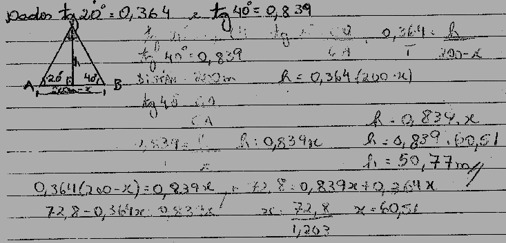 195 Manuscrito 2: Licenciando Ac1, resposta da atividade 3 Fonte: O autor, 2015 Na resposta acima, observamos um elemento geométrico, - esboço do desenho ja fornecido no enunciado - mas foi utilizado
