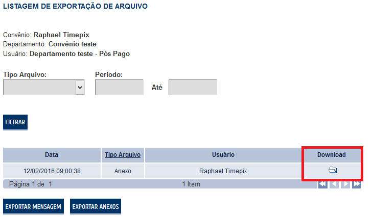 Poderá ser gerado novamente o arquivo por outro