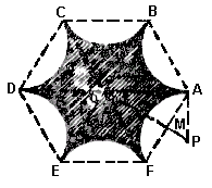 a) Se M é o ponto médio do segmento AF então a reta OM passa pelo centro P da circunferência tangente.
