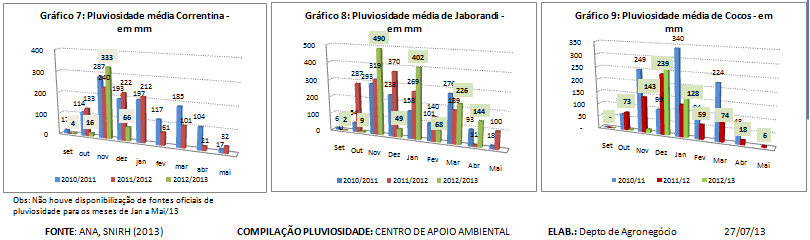 INCIDÊNCIA DE PRAGAS NA SAFRA 2012/13 O clima seco na safra 2011/12 favoreceu a proliferação de pragas.