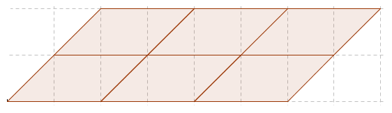 4. Na figura 1 e na figura 2 temos parte de uma malha quadriculada composta por quadriláteros. Denominamos quadriláteros os polígonos compostos por 4 lados.