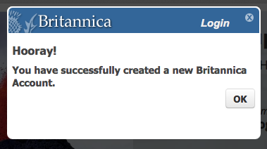 Criar uma conta 2 1 Clique em My Britannica, no canto superior direito da página. Clique em Sign up para se cadastrar. MINHA BRITANNICA 3 Preencha os campos.