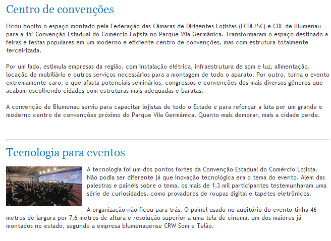 Veículo: Jornal de Santa Catarina Data: 27 de Maio de 2013