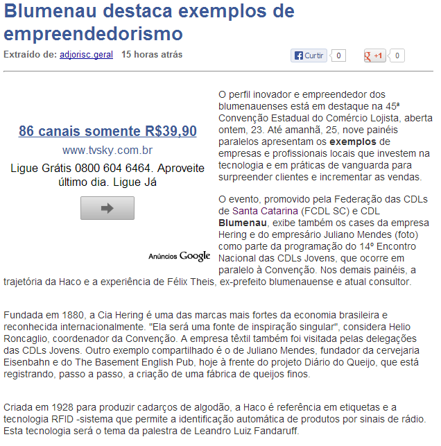 Veículo: Portal Passei Aki Data: 23 de Maio de 2013 Link: