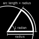 O que é o radiano numa volta completa (360º), em qualquer circunferência, tem-se: s R
