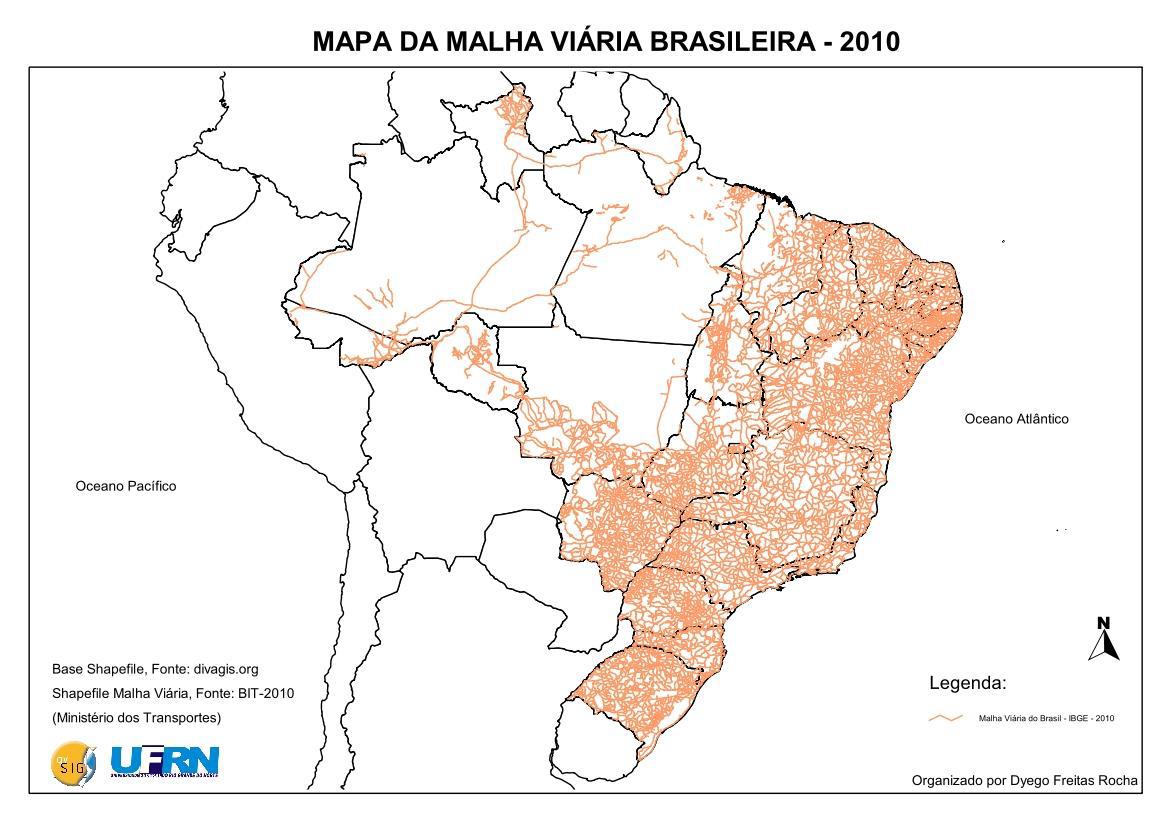 INTEGRAÇÃO NACIONAL MAPA VIÁRIO DO BRASIL Porto