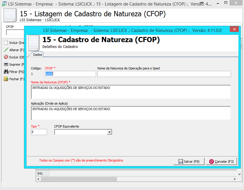 Cadastro de Regra de CST X CFOP Cadastro Passo 1: Incluir natureza do CFOP Passo 2: Informe CFOP Fiscal 3 Passo 3: Informe o nome da natureza