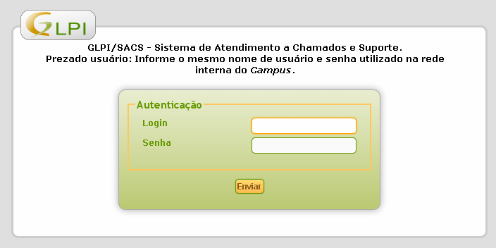 2 ACESSANDO O SACS Para acessar o SACS, digite no navegador o endereço: https://sacs.poa.ifrs.edu.br/, ou clique no link SACS / Suporte, localizado na aba Sistemas da página inicial do site do Câmpus.