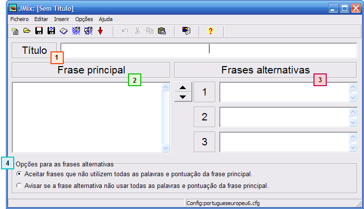 Nota: Para resolver o exercício, o aluno terá que clicar no número indicado na grelha. Na parte superior da janela será apresentada a questão que terá de resolver.