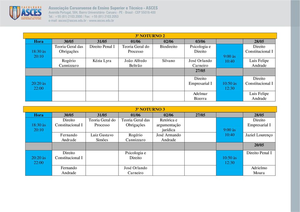 Luis Felipe 3º NOTURNO 3 Teoria Geral das Retórica e Constitucional I Processo Obrigações argumentação Fernando Constitucional I