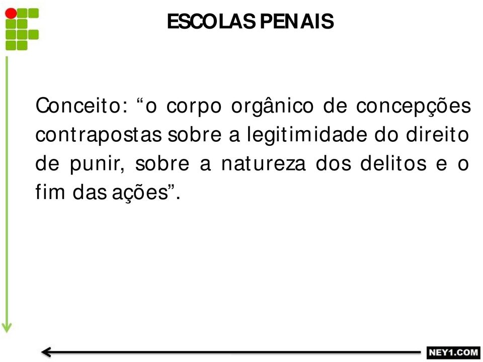 legitimidade do direito de punir,