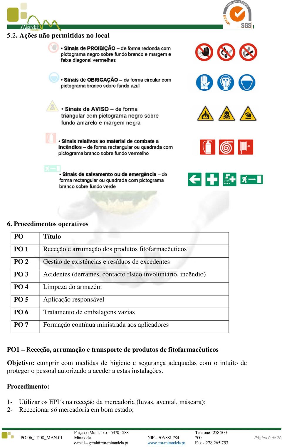Manual de procedimentos operativos - PDF Download grátis