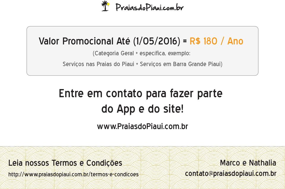 fazer parte do App e do site! www.praiasdopiaui.com.