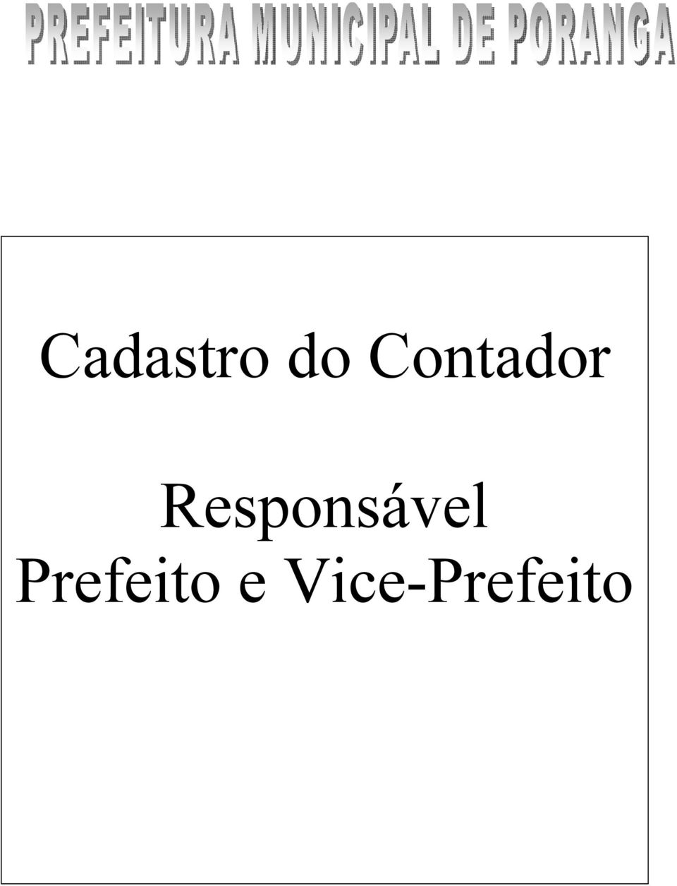 Responsável