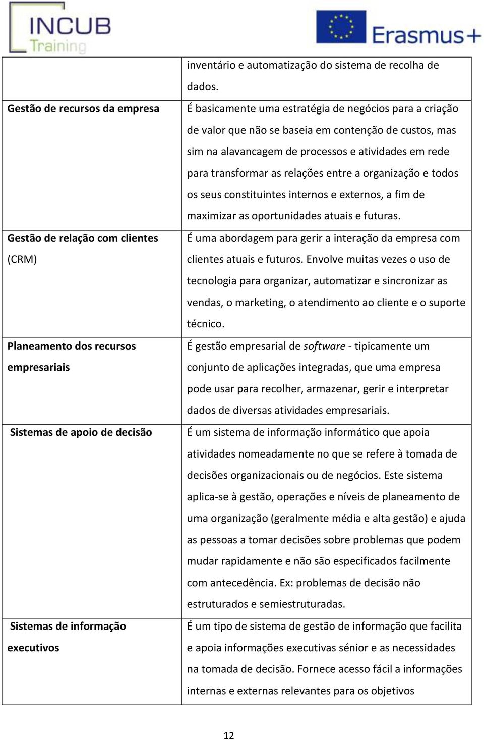 negócios para a criação de valor que não se baseia em contenção de custos, mas sim na alavancagem de processos e atividades em rede para transformar as relações entre a organização e todos os seus