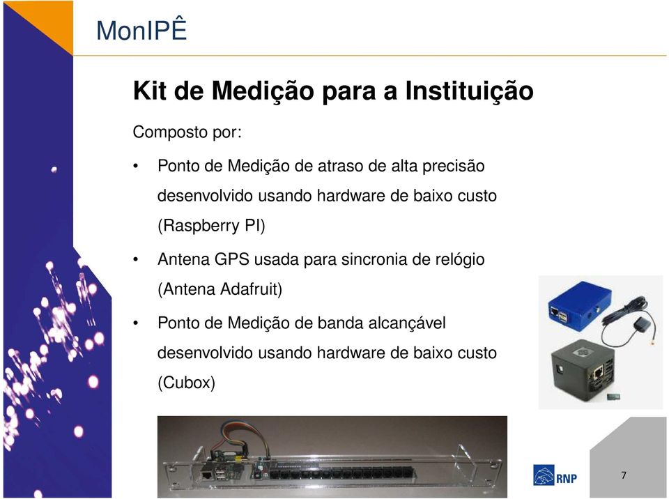 Antena GPS usada para sincronia de relógio (Antena Adafruit) Ponto de