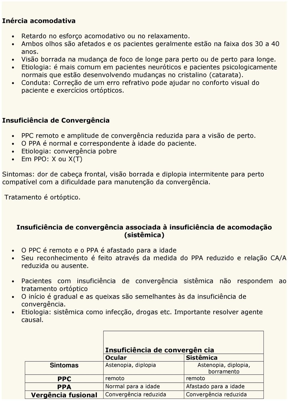 Etiologia: é mais comum em pacientes neuróticos e pacientes psicologicamente normais que estão desenvolvendo mudanças no cristalino (catarata).