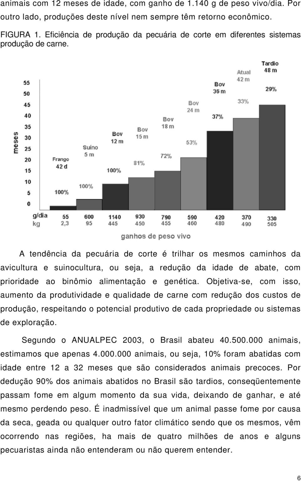 A tendência da pecuária de corte é trilhar os mesmos caminhos da avicultura e suinocultura, ou seja, a redução da idade de abate, com prioridade ao binômio alimentação e genética.