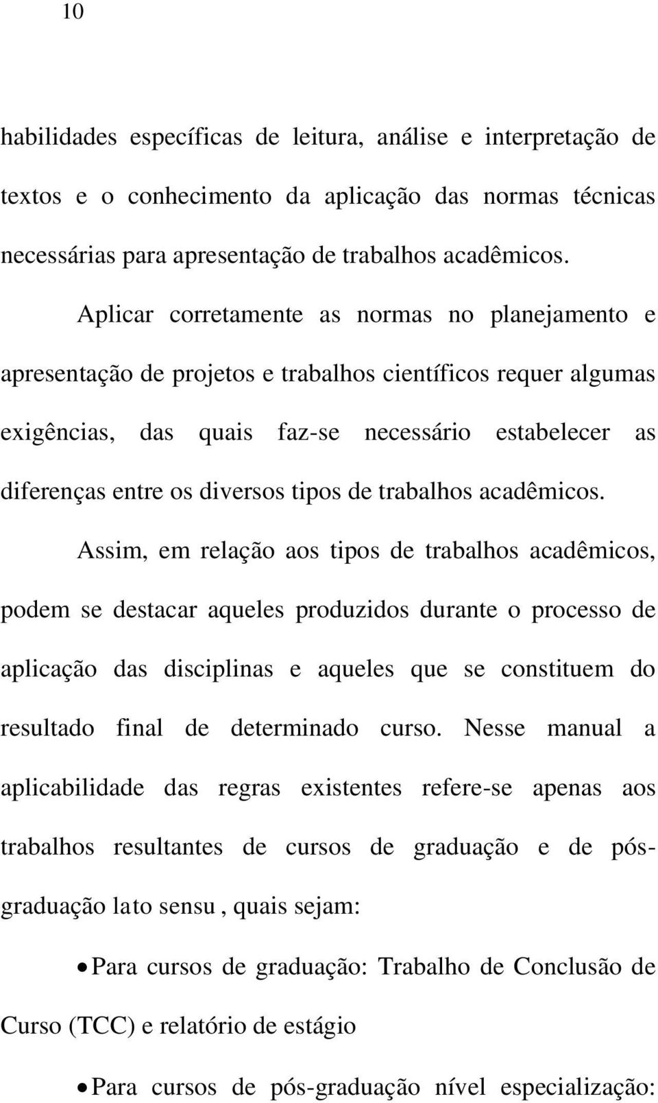 tipos de trabalhos acadêmicos.