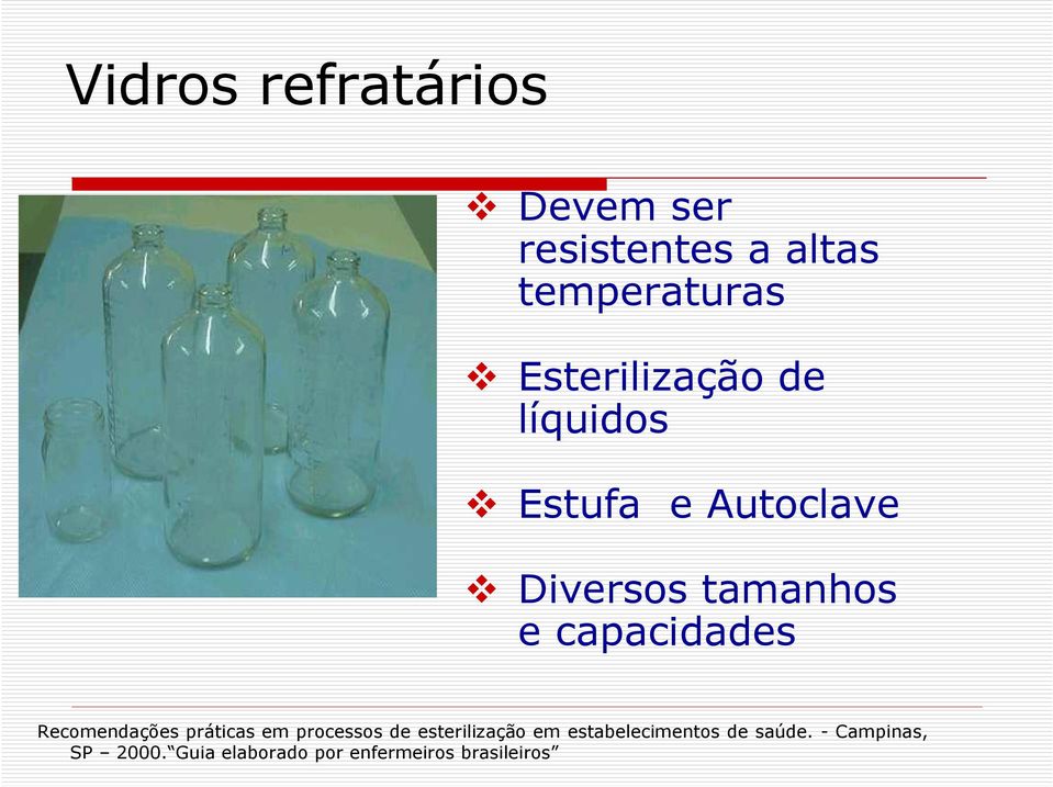 capacidades Recomendações práticas em processos de esterilização em