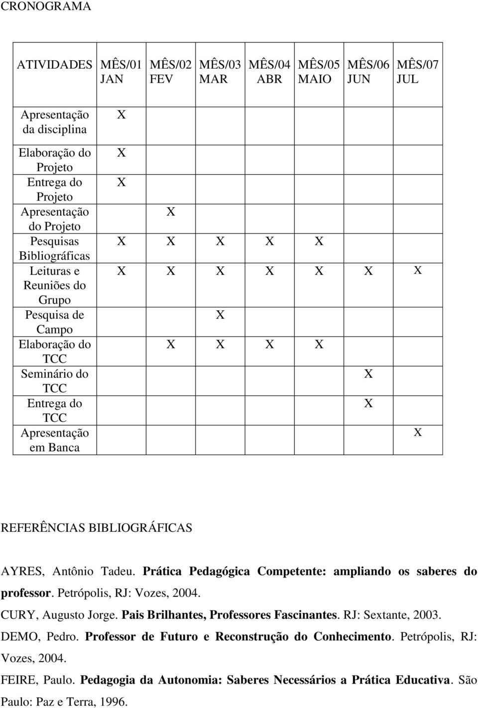 Prática Pedagógica Competente: ampliando os saberes do professor. Petrópolis, RJ: Vozes, 2004. CURY, Augusto Jorge. Pais Brilhantes, Professores Fascinantes. RJ: Sextante, 2003. DEMO, Pedro.