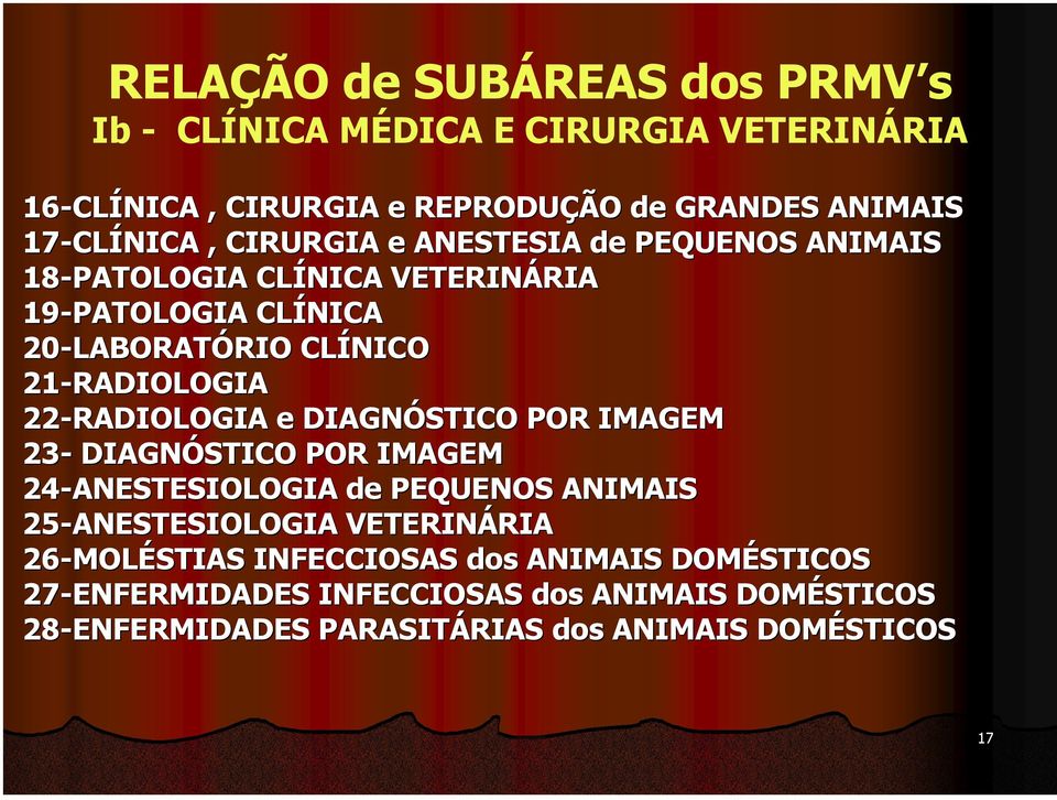 22-RADIOLOGIA e DIAGNÓSTICO POR IMAGEM 23- DIAGNÓSTICO POR IMAGEM 24-ANESTESIOLOGIA de PEQUENOS ANIMAIS 25-ANESTESIOLOGIA VETERINÁRIA