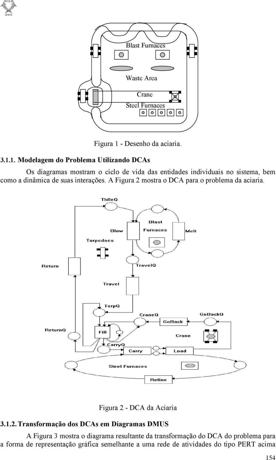 1. Modelagem do Problema Utilizando DCAs Os diagramas mostram o ciclo de vida das entidades individuais no sistema, bem como a