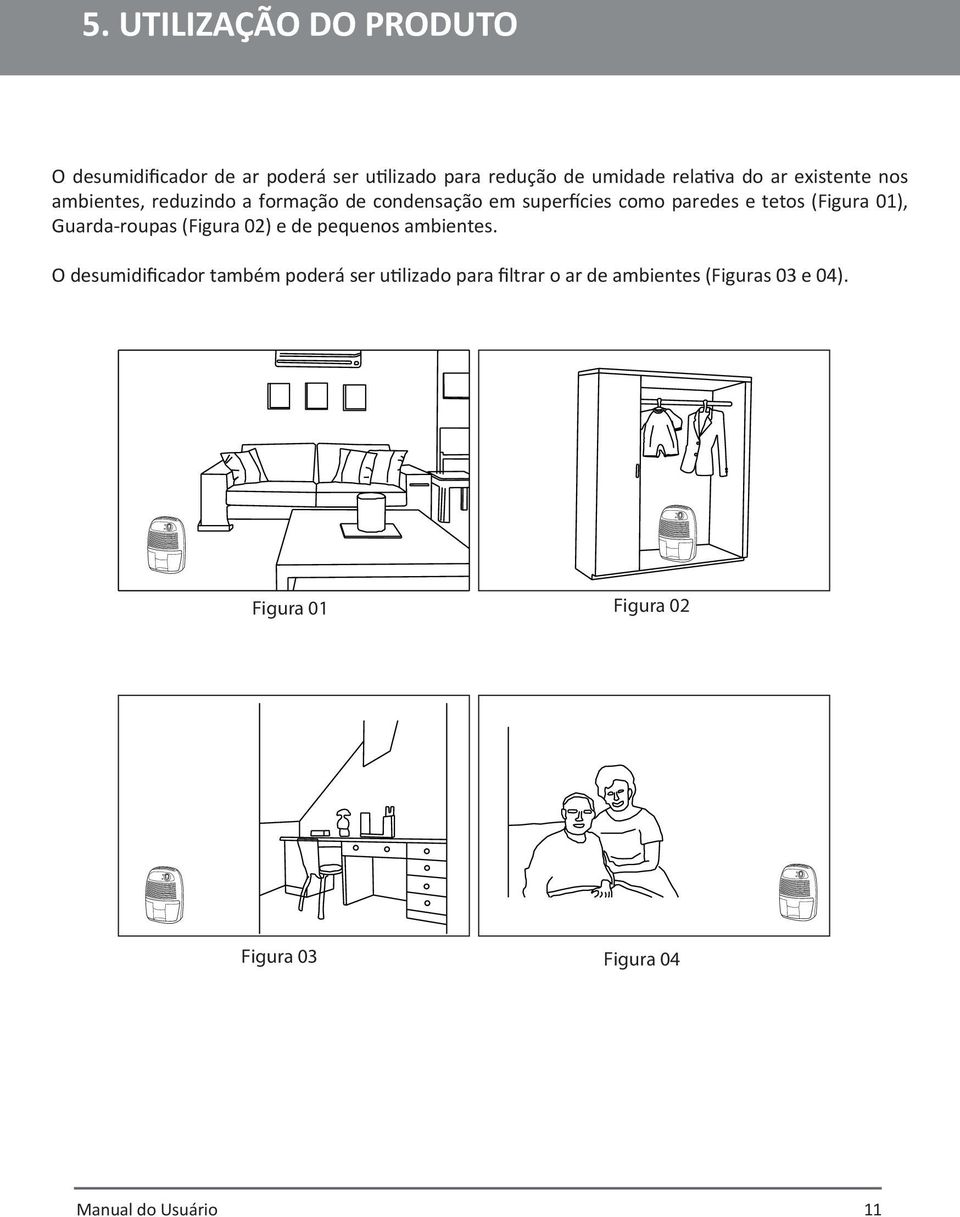 (Figura 01), Guarda-roupas (Figura 02) e de pequenos ambientes.