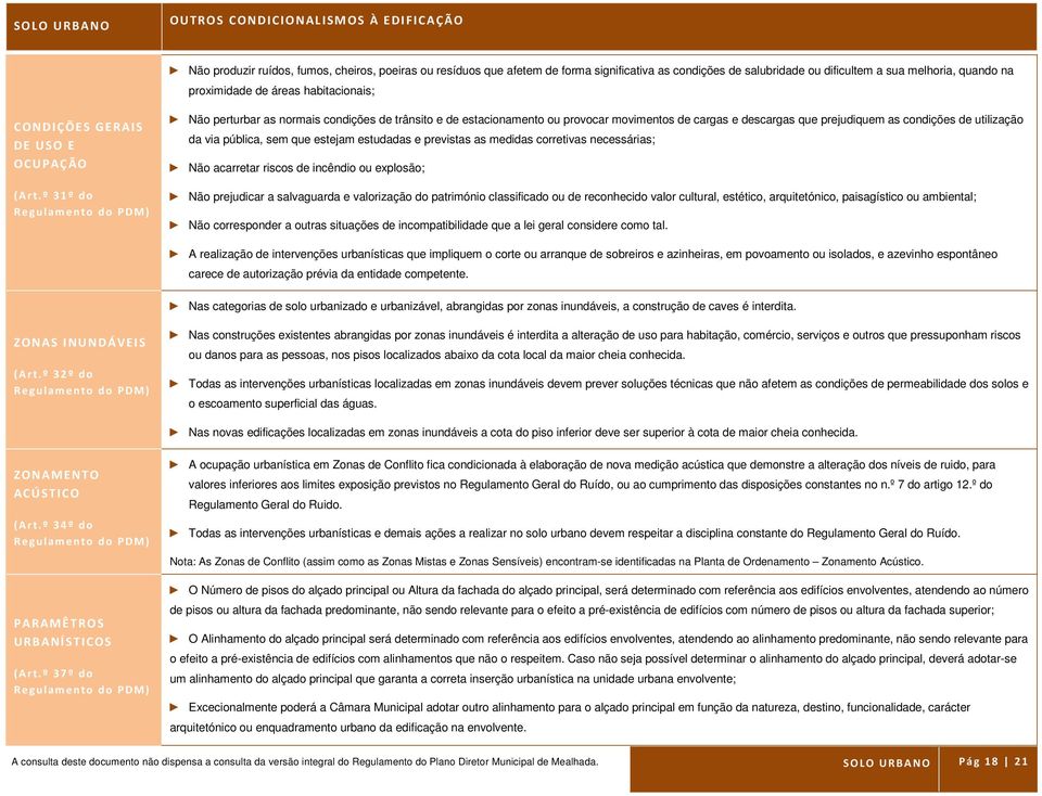 º 31º do Não perturbar as normais condições de trânsito e de estacionamento ou provocar movimentos de cargas e descargas que prejudiquem as condições de utilização da via pública, sem que estejam