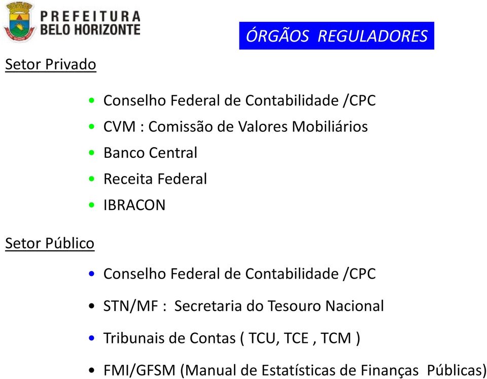 Conselho Federal de Contabilidade /CPC STN/MF : Secretaria do Tesouro Nacional