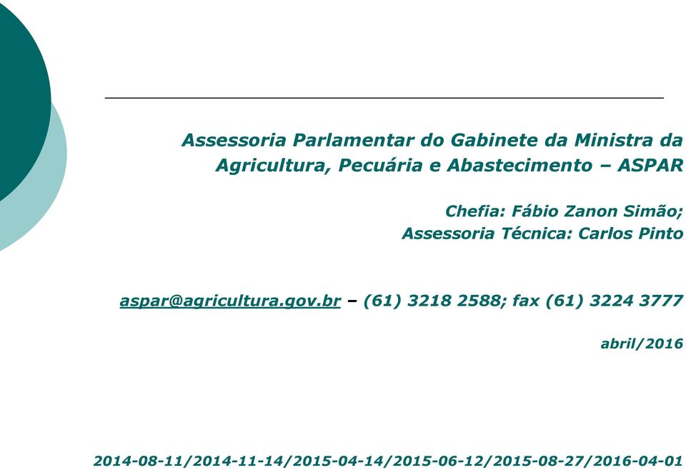 Carlos Pinto aspar@agricultura.gov.