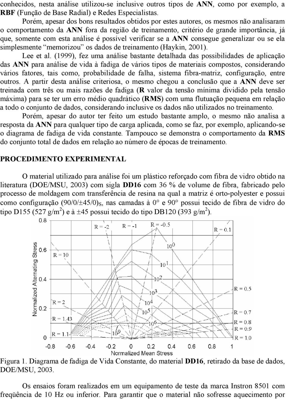 análise é possível verificar se a ANN consegue generalizar ou se ela simplesmente memorizou os dados de treinamento (Haykin, 2001). Lee et al.