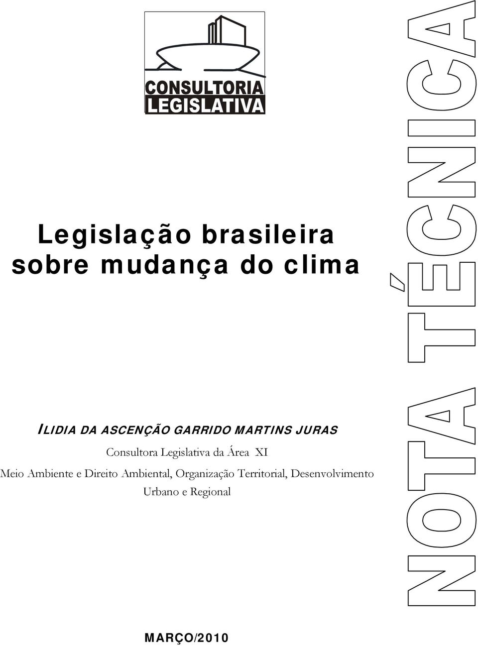 da Área XI Meio Ambiente e Direito Ambiental,