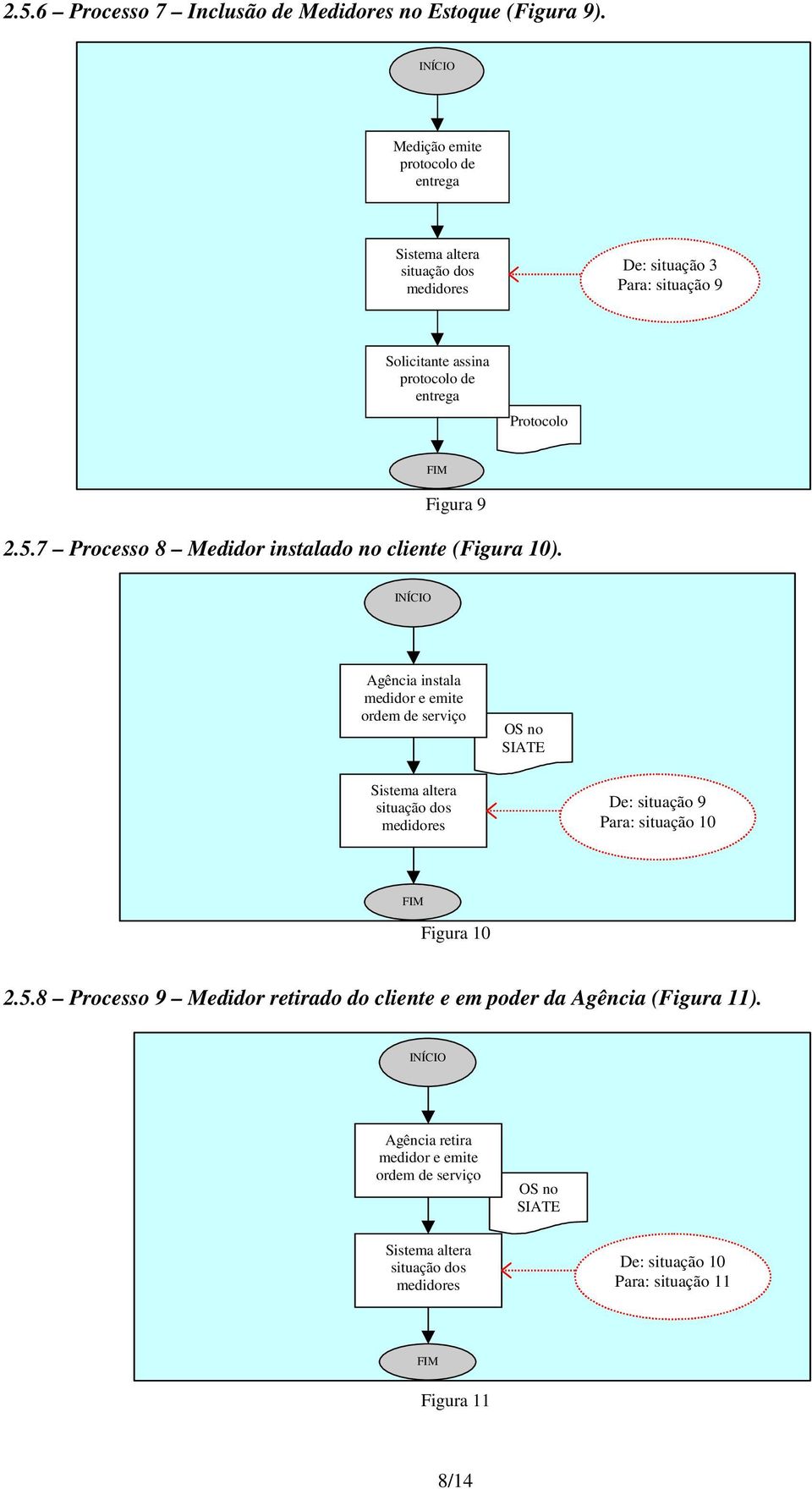 7 Processo 8 Medidor instalado no cliente (Figura 10).