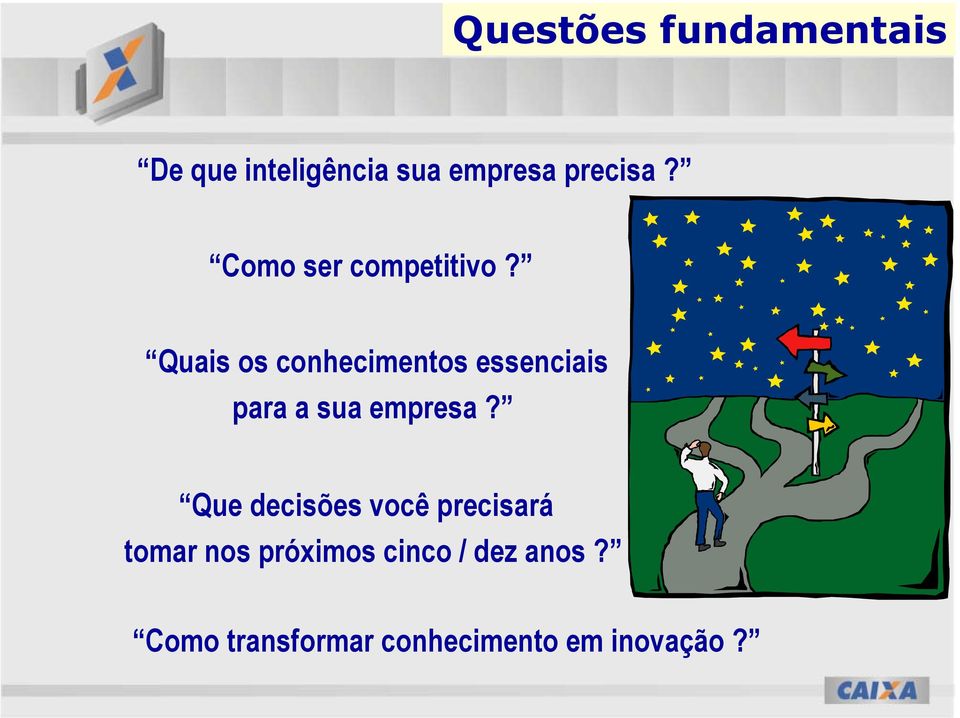 Quais os conhecimentos essenciais para a sua empresa?