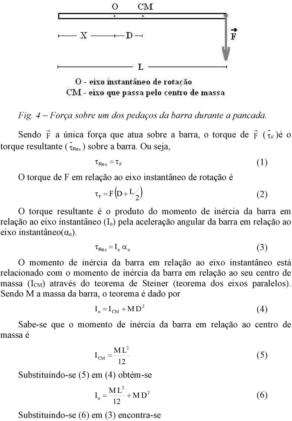 em relaçã a eix instantâne(α ).