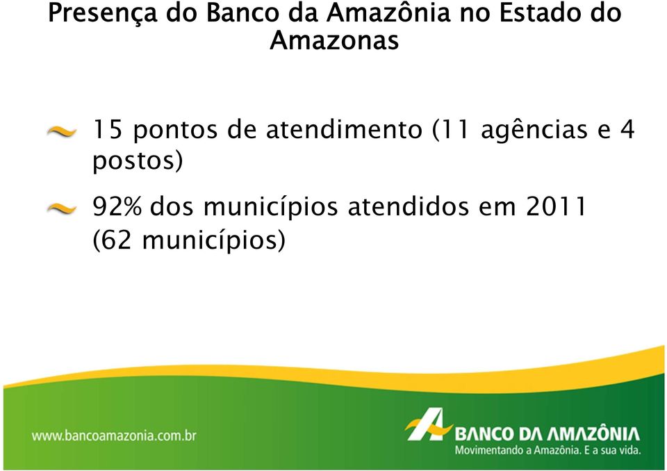 atendimento (11 agências e 4 postos)