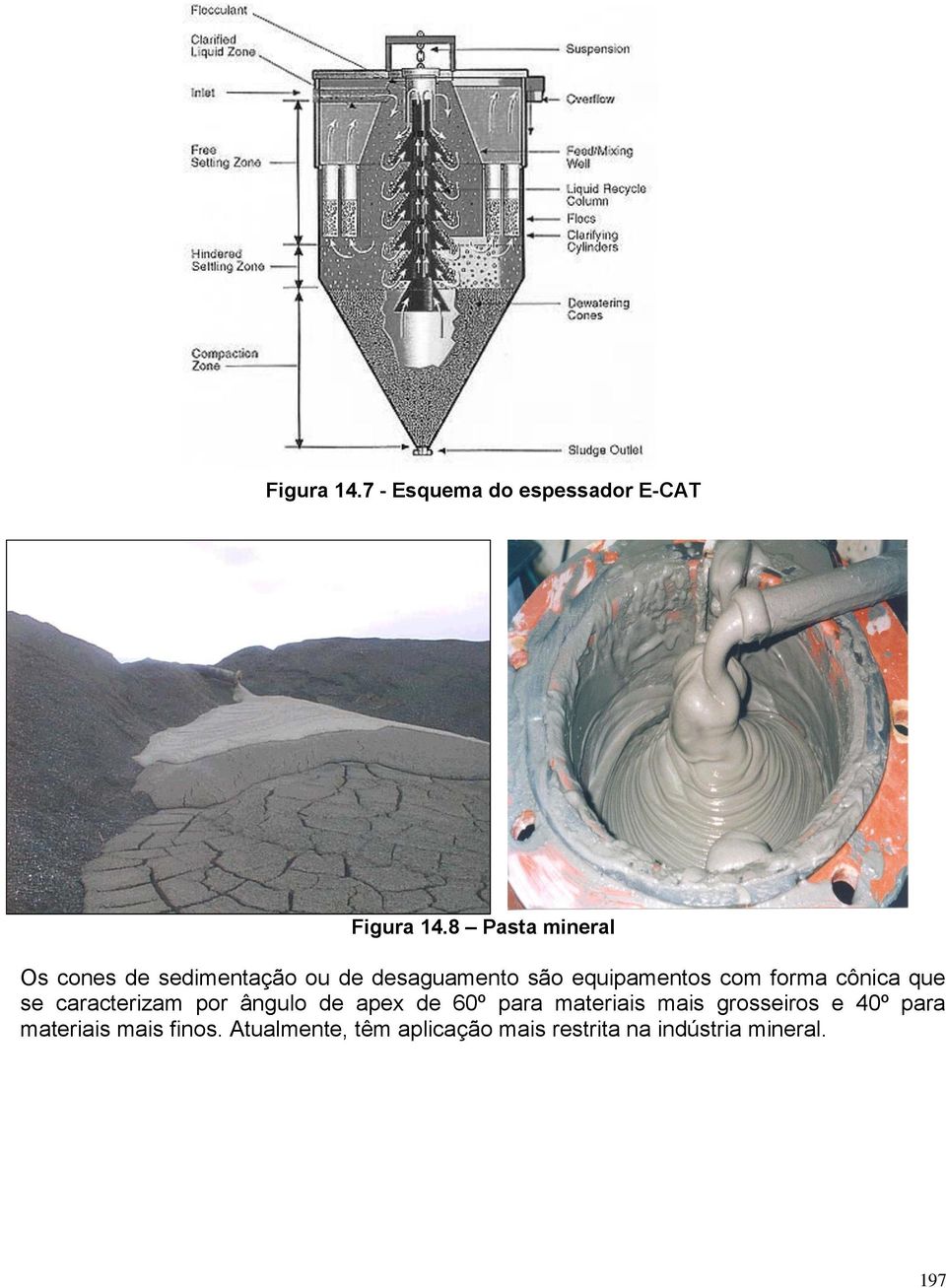 forma cônica que se caracterizam por ângulo de apex de 60º para materiais mais