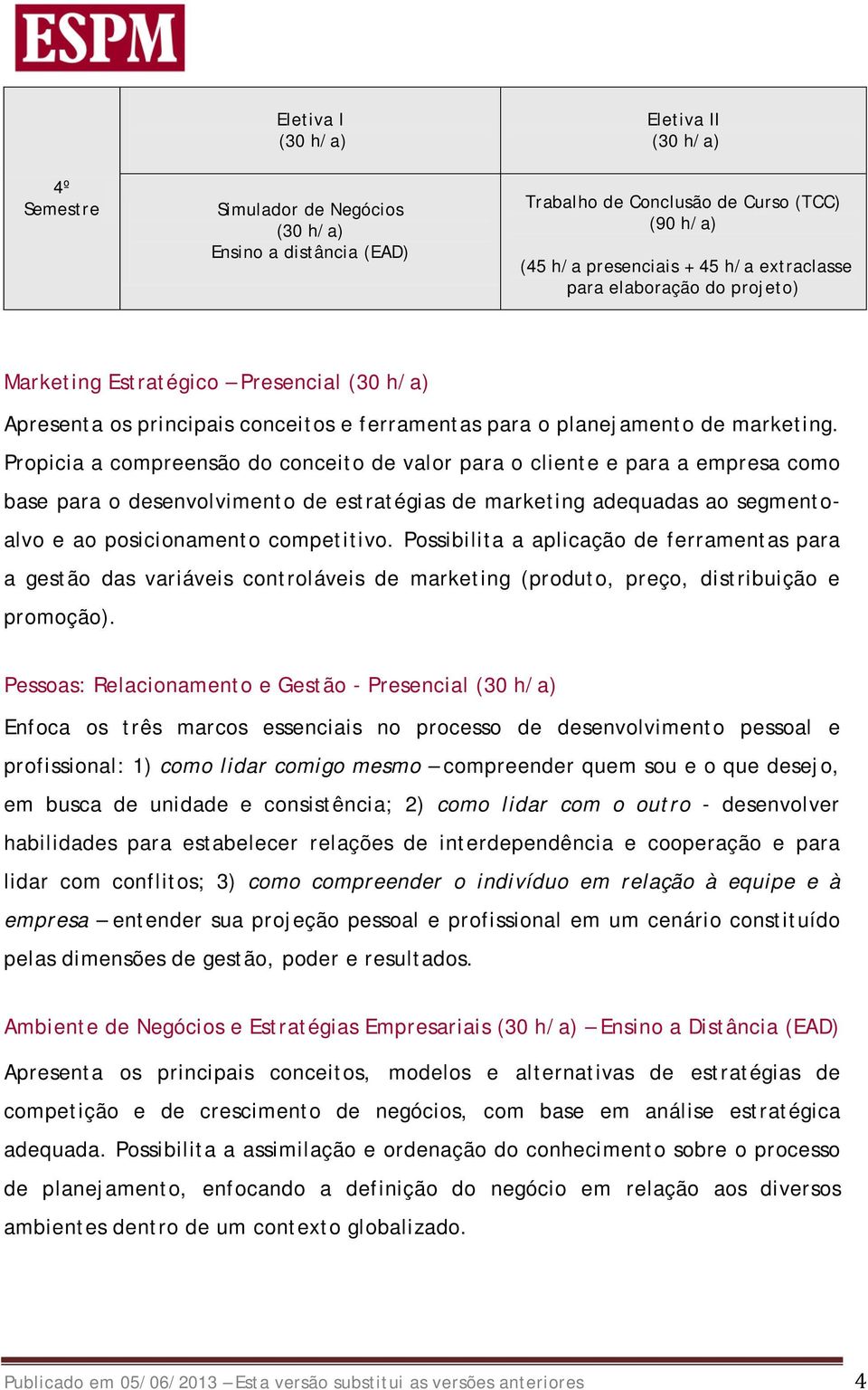 Propicia a compreensão do conceito de valor para o cliente e para a empresa como base para o desenvolvimento de estratégias de marketing adequadas ao segmentoalvo e ao posicionamento competitivo.