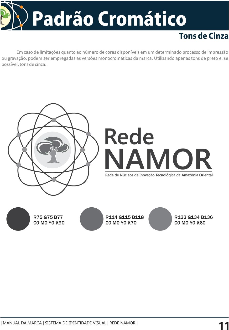 as versões monocromáticas da marca. Utilizando apenas tons de preto e.