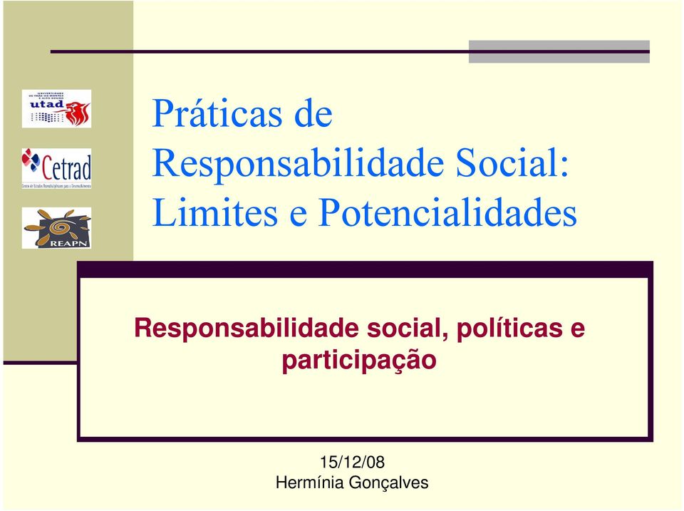 Responsabilidade social, políticas