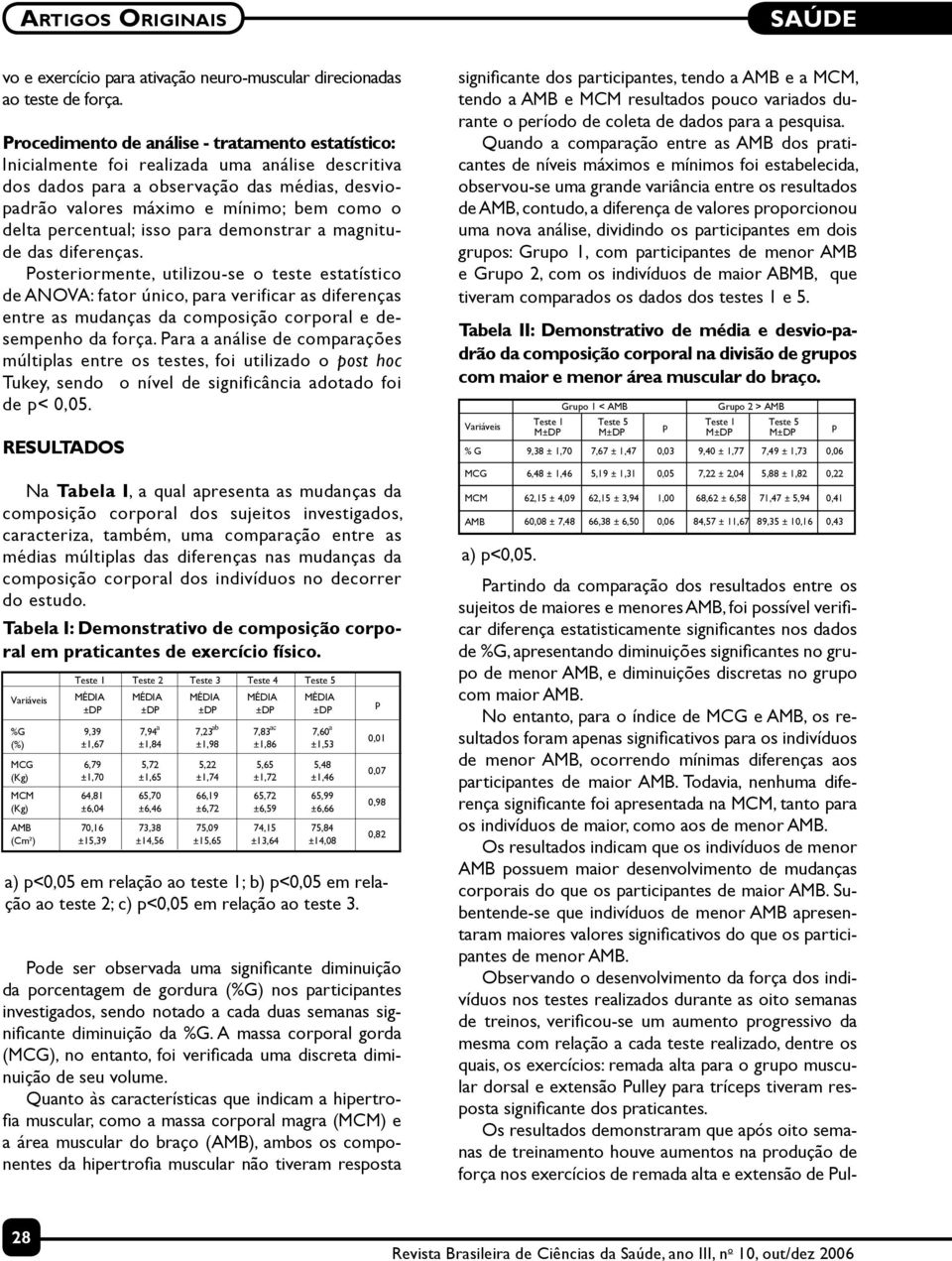 ercentual; isso ara demonstrar a magnitude das diferenças.