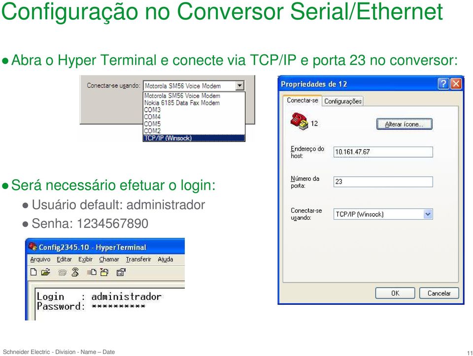 no conversor: Será necessário efetuar o login: