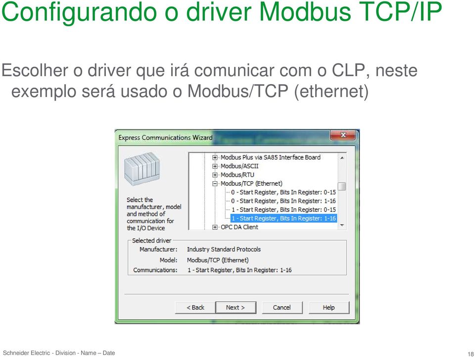 comunicar com o CLP, neste